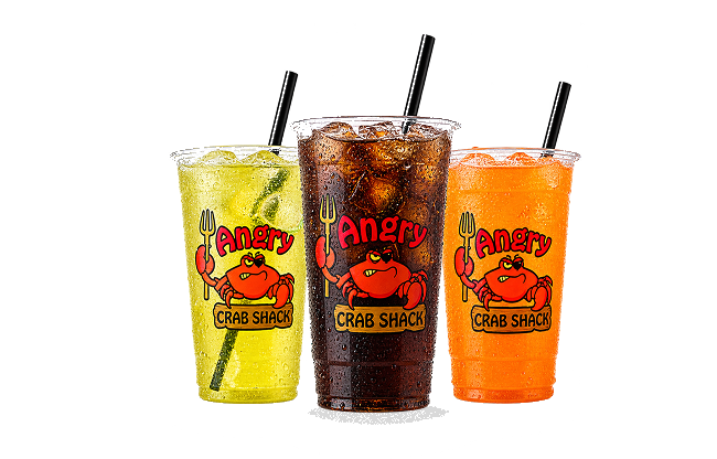 Three Angry Crab Shack drink cups